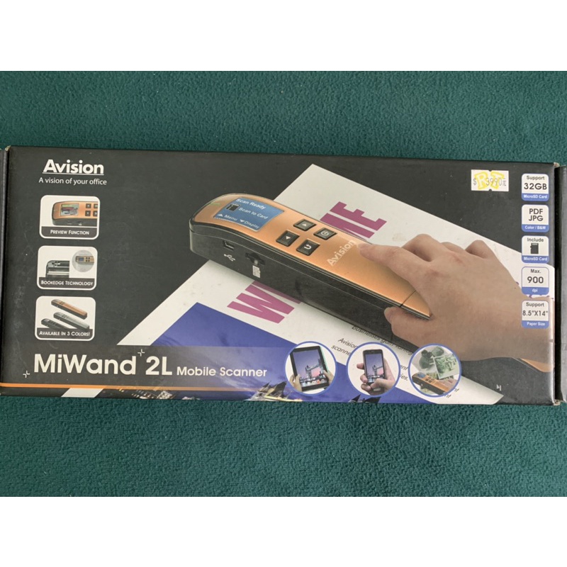 虹光 Avision MiWand 2L Mobile Scanner 行動 掃描器