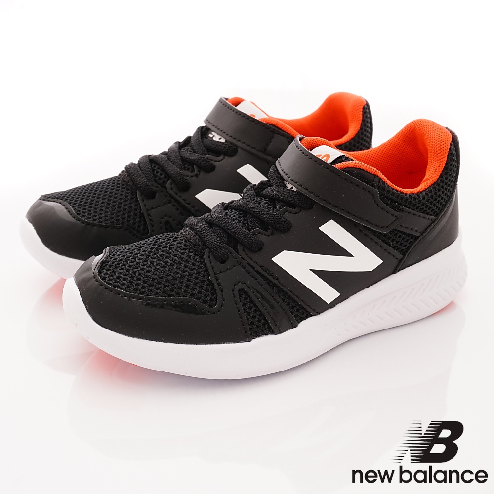 new balance&gt;&lt;紐巴倫 570透氣輕量運動鞋 BOY黑(18.5cm)零碼