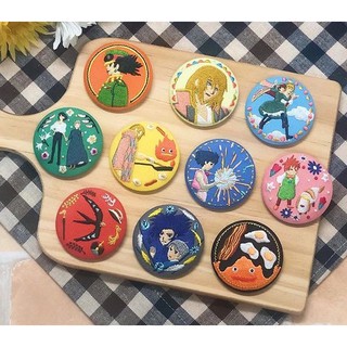 日本代購/宮崎駿/專賣店/15週年紀念/霍爾的移動城堡/15週年/刺繡徽章/卡西法/蘇菲/霍爾/哈爾/橡樹子共和國/龍貓
