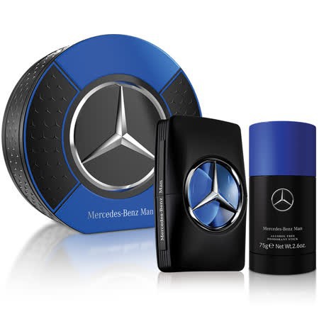 【公司貨】Mercedes Benz 賓士 王者之星男性淡香水禮盒 鐵盒 | 達菲斯香水