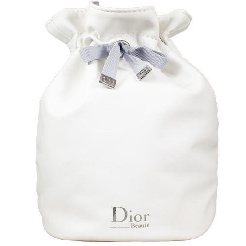 現貨🔜出貨 Christian Dior迪奧化妝品專櫃贈品經典束口化妝收納袋收納包白色
