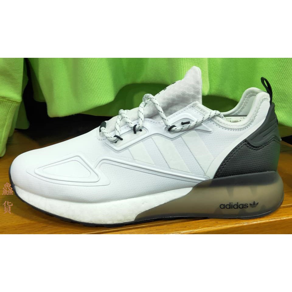2021 二月ADIDAS ZX 2K BOOST 運動鞋慢跑鞋白黑S42834 | 蝦皮購物