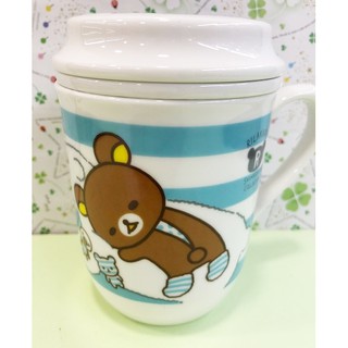 【震撼精品百貨】Rilakkuma San-X 拉拉熊懶懶熊~拉拉熊馬克杯附濾杯(兩款)*20259