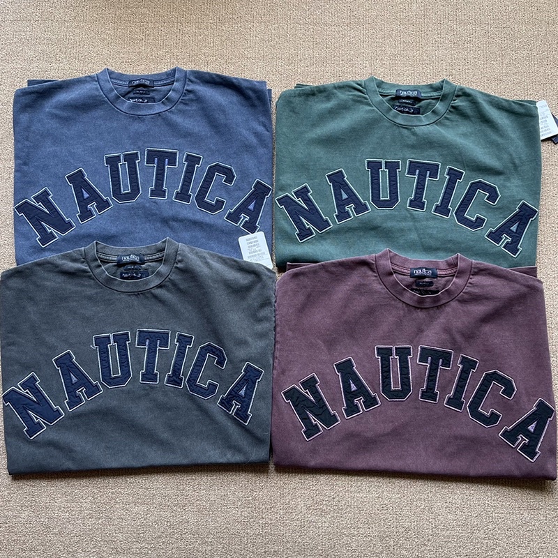 NAUTICA JAPAN 22SS TOO HEAVY TEE水洗 短袖 TSHIRT LOGO 長谷川短T 男女寬鬆