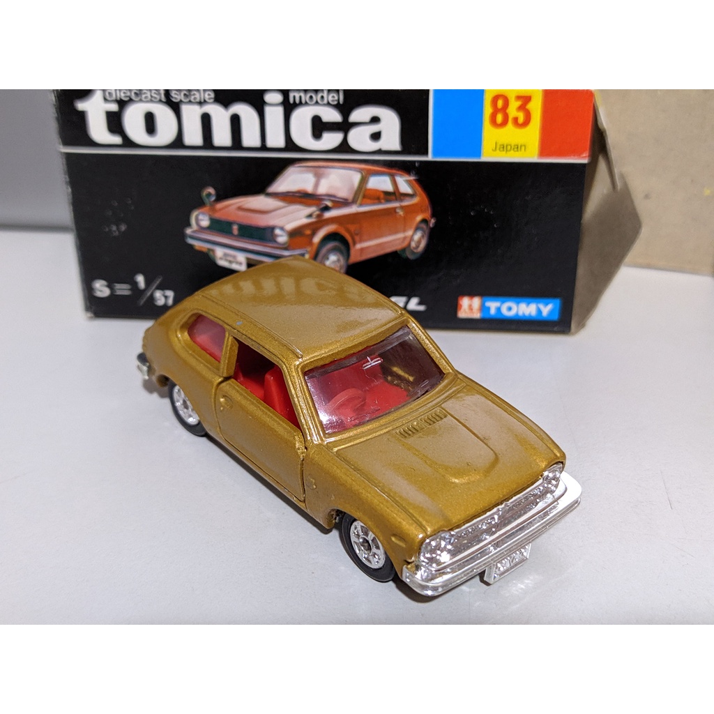 多美 tomy Tomica 83 Honda Civic GL 本田 喜美 日本製 黑盒 日製