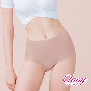 【可蘭霓Clany】美膚保養絲蛋白高腰L-Q(2XL)彈性內褲 加大尺碼健康(可可咖 2189-15)
