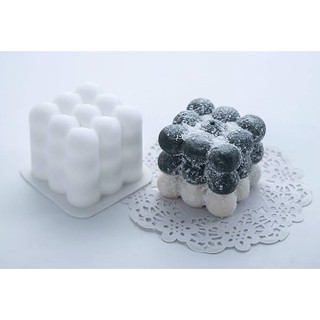 附發票(332)DIY樂樂 圓球魔方單模手工皂模具 手工皂模 巧克力模具 蠟燭模 矽膠模 矽膠模具 果凍模 蛋糕模