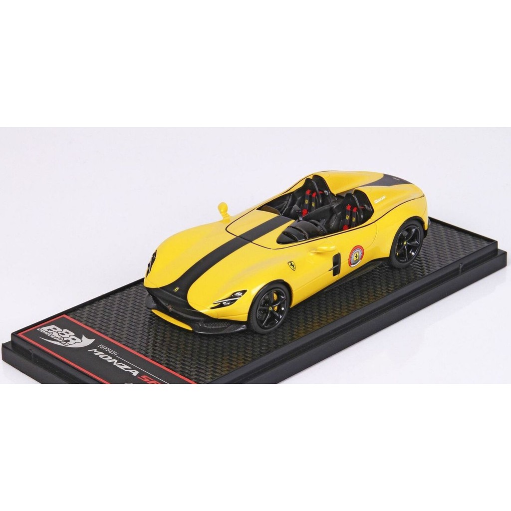 【名車館】BBR Ferrari Monza SP2 2018 Giallo Modena 1/43 BBRC221F