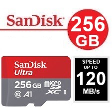 現貨 SANDISK ULTRA A1 MICROSD UHS-I記憶卡 傳輸最高120MB 256G 公司貨