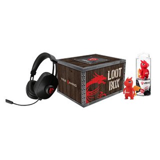 【MSI 微星】聖誕 豪華禮盒組(電競耳機+LUCKY龍16G隨身碟) 全新品