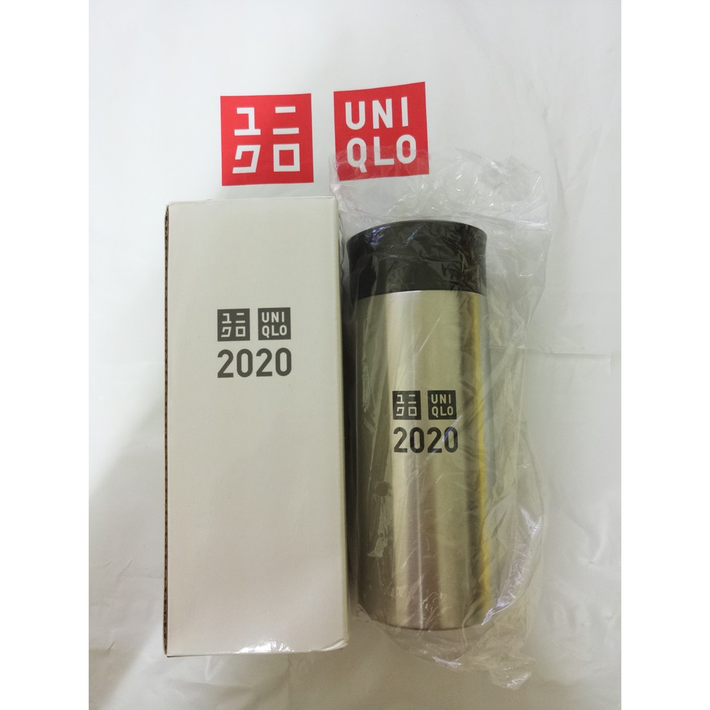 UNIQLO  保溫瓶  保溫杯    200ml    黑蓋銀色  全新商品