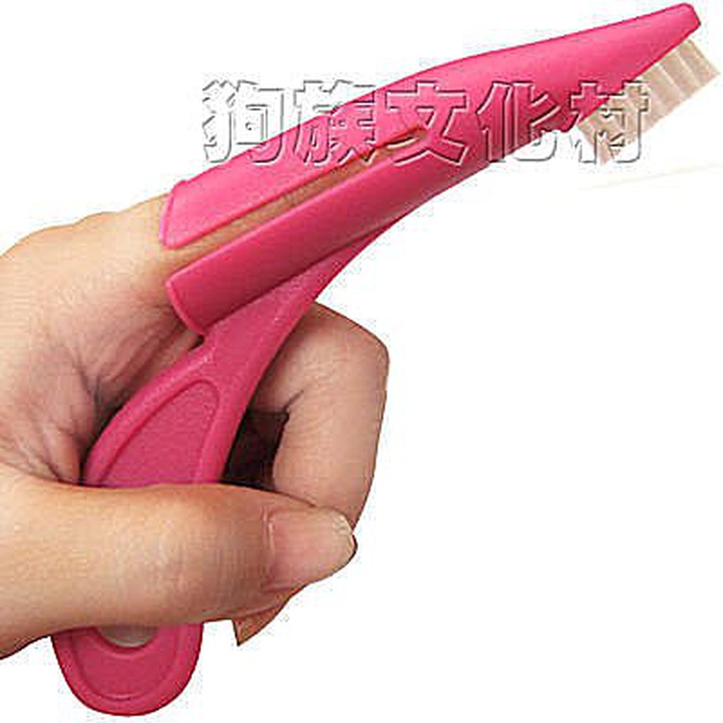 -日本TK-粉紅指套牙刷-清潔難纏的細縫死角  保持狗狗口腔衛生