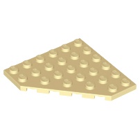LEGO 樂高 沙色 轉角 薄板 斜切 平板 Wedge Plate 6X6 Cut Corner 6106