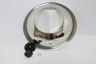 精緻生活 33cm~不鏽鋼玻璃組合鍋蓋 不銹鋼玻璃組合鍋蓋 半透明 鍋蓋 玻璃蓋
