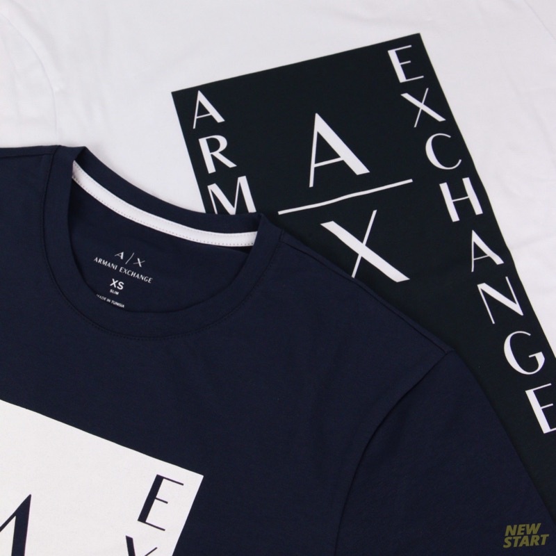 【New START精品服飾-員林】Armani Exchange AX 長方塊字母 短袖T恤 短T