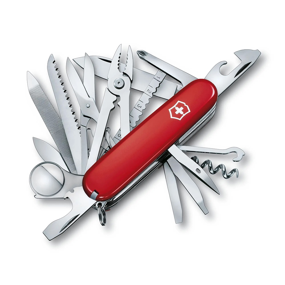 VICTORINOX 瑞士維氏 瑞士刀 Swiss Champ冠軍刀 33用 91mm 紅 1.6795