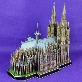 CubicFun 樂立方 3D立體拼圖立體模型 MC160 今生必遊景點 德國科隆主教教堂 佳廷模型 M54242