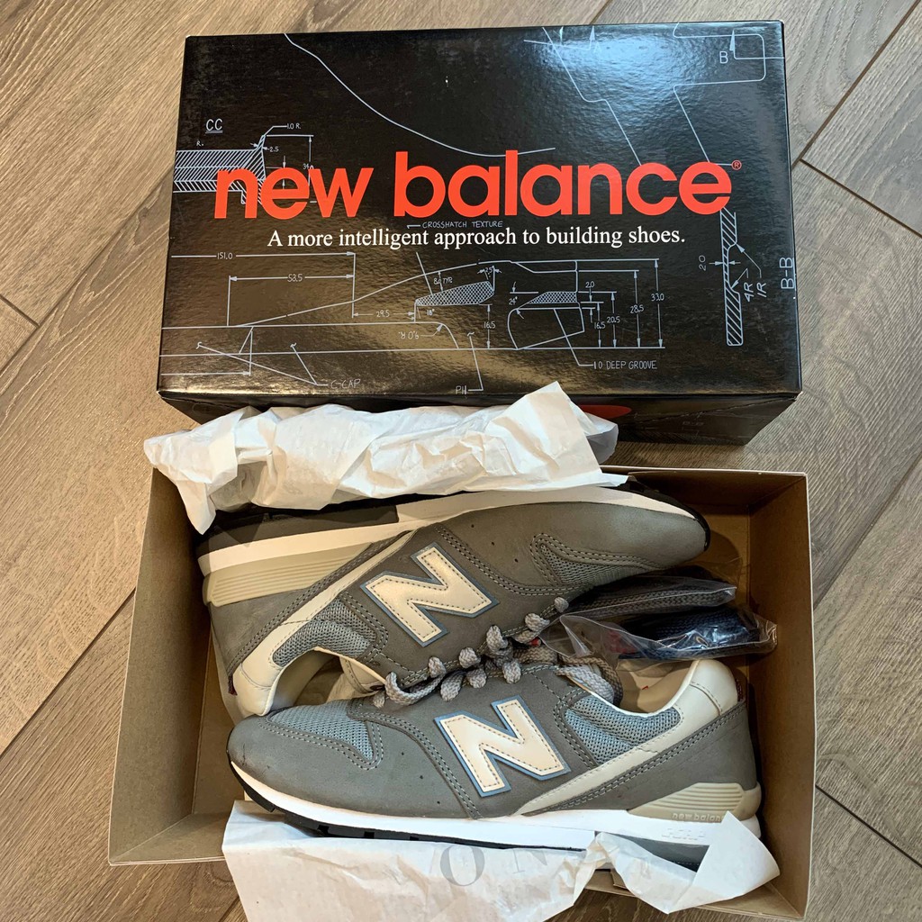 （全新）專櫃品牌 New balance 復古休閒鞋 996 N字鞋 運動鞋 25.5cm  US7.5 灰色 慢跑鞋
