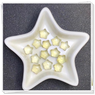 檸檬晶 黃水晶 檸檬黃水晶 小星星 星星 單個 飾品 直通孔 通孔 穿孔 配件 串珠 配飾DIY 天然水晶 手鍊 手串