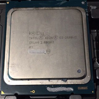 Intel Xeon E5-2680V2 2.8G /25M 10C20T 模擬20核 2011 cpu X79