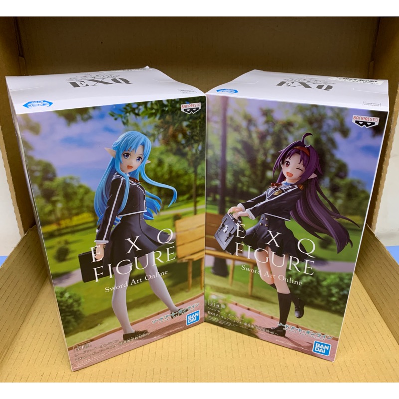 Toreba 日版景品公仔刀劍神域sao Exq 回歸學校制服ver 亞絲娜有紀絕劍非代理全新未拆 蝦皮購物