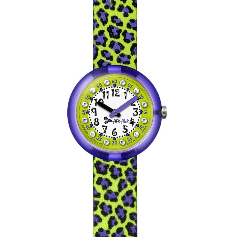 Swatch 品牌FlikFlak 瑞士錶 時鐘教學錶 FPNP009  女童防水手錶