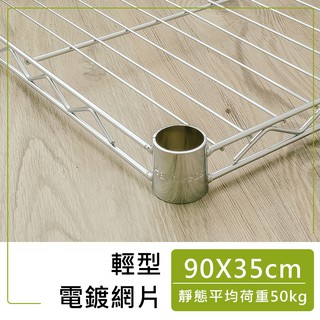 dayneeds 輕型網片90X35公分(電鍍/烤漆黑白) 網片 層板 鐵架配件 波浪架 置物 單層板 單網片 加層