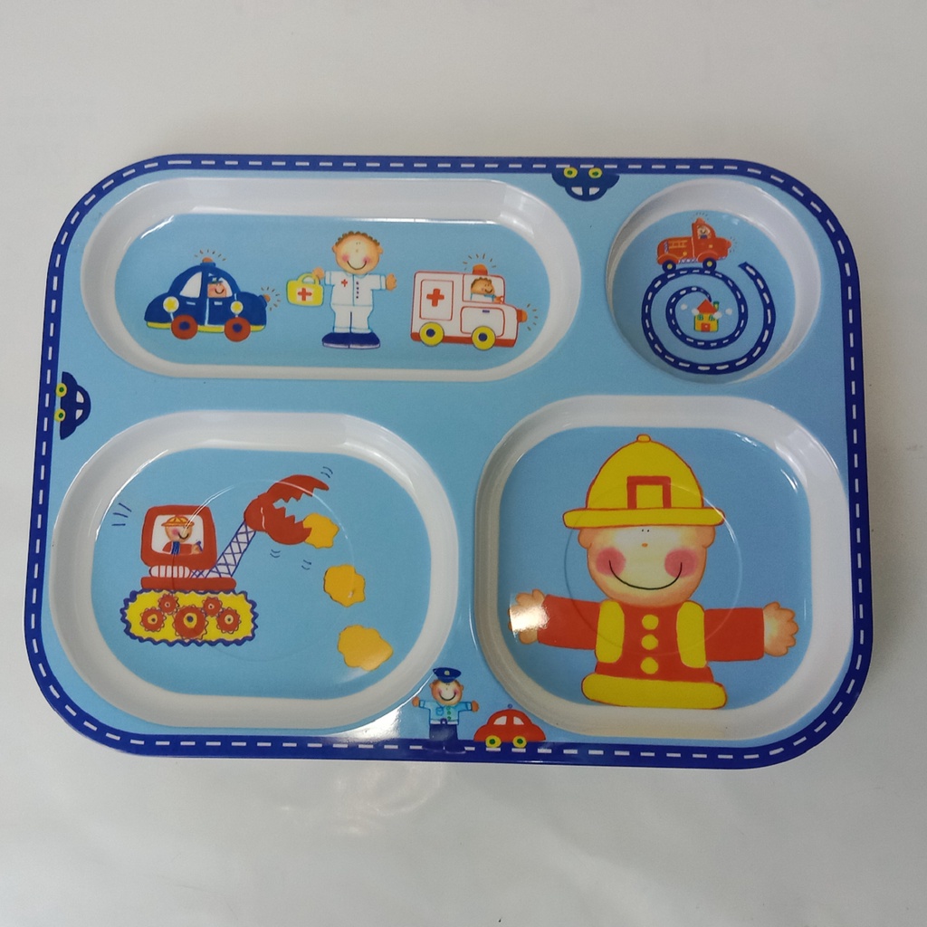 「台灣出貨」現貨 餐盤 卡通兒童餐盤  美耐皿材質 美觀耐用
