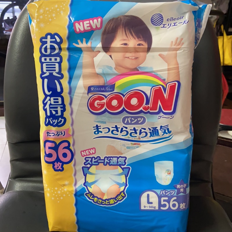 【日本大王GOO.N】境內版阿福狗紙尿褲/尿布褲型男L 56片