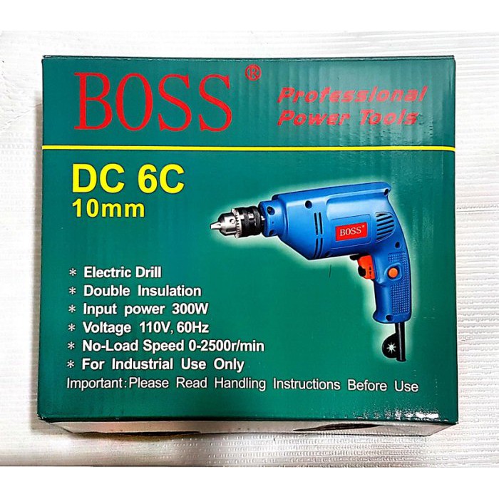 元大百貨舖  BOSS 電鑽 3/8 夾頭 三分 正逆轉 可夾10mm DC6C
