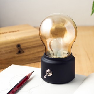 (24H臺灣秒出貨)復古燈泡造型LED小桌燈