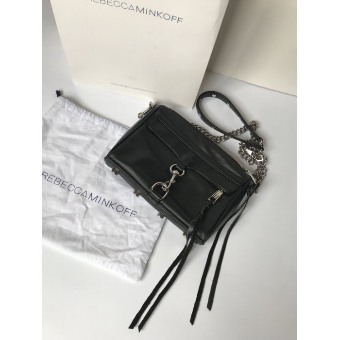 Rebecca Minkoff mini MAC 黑色銀鍊