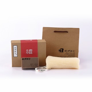 艋舺肥皂-隨身平安禮盒-平安皂+潔淨沐浴手套-年節禮盒/手工皂/送禮/禮物/禮品/熱銷/沐浴球/沐浴巾/臺灣傳統老店