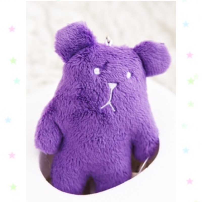 CRAFTHOLIC 宇宙人 紫色熊熊寶貝手機吊飾