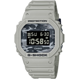 CASIO 卡西歐 G-SHOCK 城市迷彩 計時電子錶-灰 DW-5600CA-8