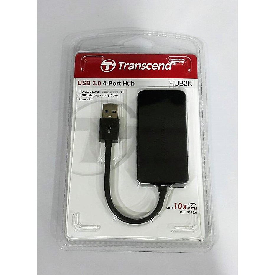 Transcend創見 USB3.0 4 Port HUB 集線器 TS-HUB2K