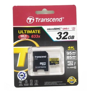 Transcend創見 microSD 32G記憶卡Class10UHS-I U3 633x(32G) 4K 95MB