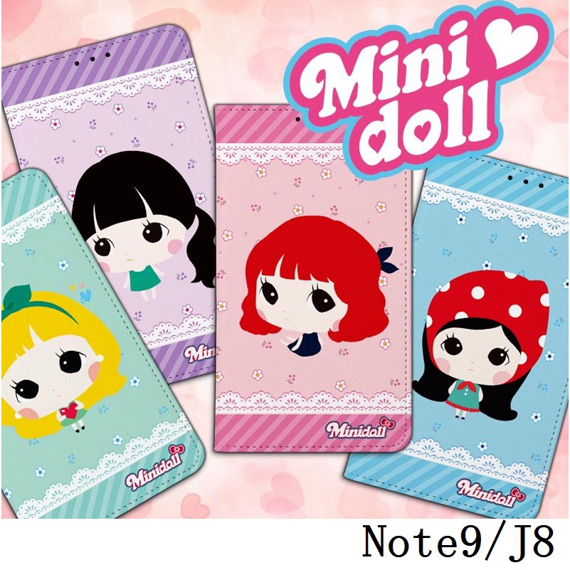韓國迷你娃娃彩繪皮套 三星 Note9 J8 A60 A40s A70 A20 手機殼手機套保護殼保護套軟殼