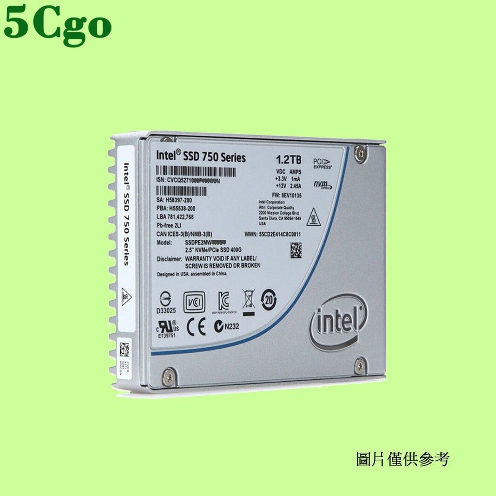 5Cgo【含稅】Intel英特爾750 400G 800G 1.2T固態存儲SSD NVMe U.2 PCIe高速穩定