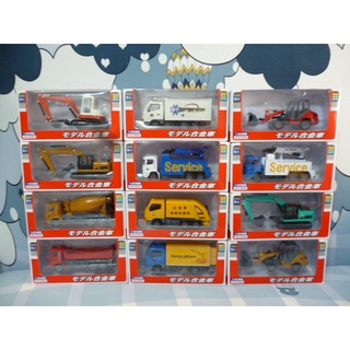 華一 合金車 6012工程模型 1：60 挖土機 鏟土機 水泥車 吊掛車