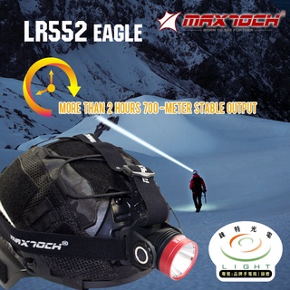 【錸特光電】MAXTOCH LR552 超遠射 850米 聚光 頭燈 720流明 白光束 防水 強光LED 打獵 狩獵