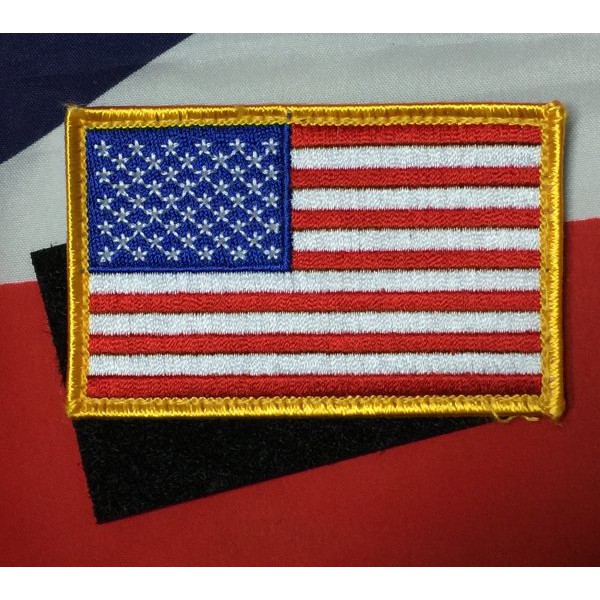 美國國旗布章(紅色+魔鬼氈#9M)特價:$90..另有軍事迷飛行夾克裝備陸軍 海軍空軍戰鬥布章 胸章 肩章 徽章 臂章