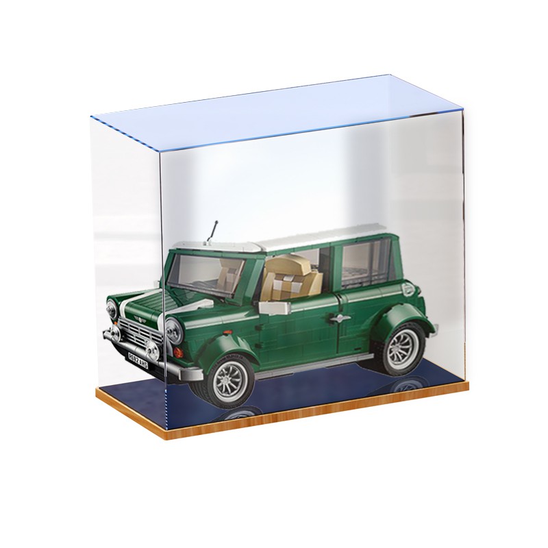 樂高 10242 MINI Cooper汽車模型透明LEGO積木收納防塵盒亞克力展示盒