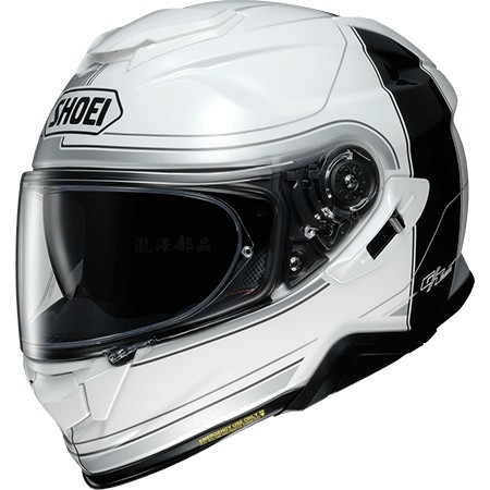瀧澤部品 日本SHOEI GT-AIR II 2 全罩安全帽 TC-6 CROSSBAR白黑 彩繪 加長內墨片 通風透氣