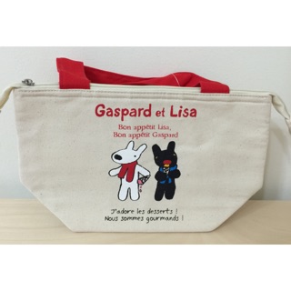 日本Gaspard et Lisa麗莎和卡斯柏 保溫保冷手提袋便當袋餐袋