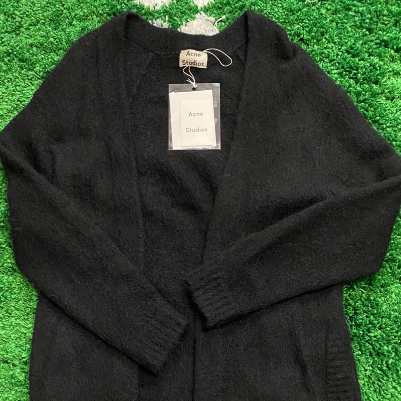 全新正品acne Studios Raya Outwear 中長版羊毛毛衣外套黑色青山限定 售完 蝦皮購物