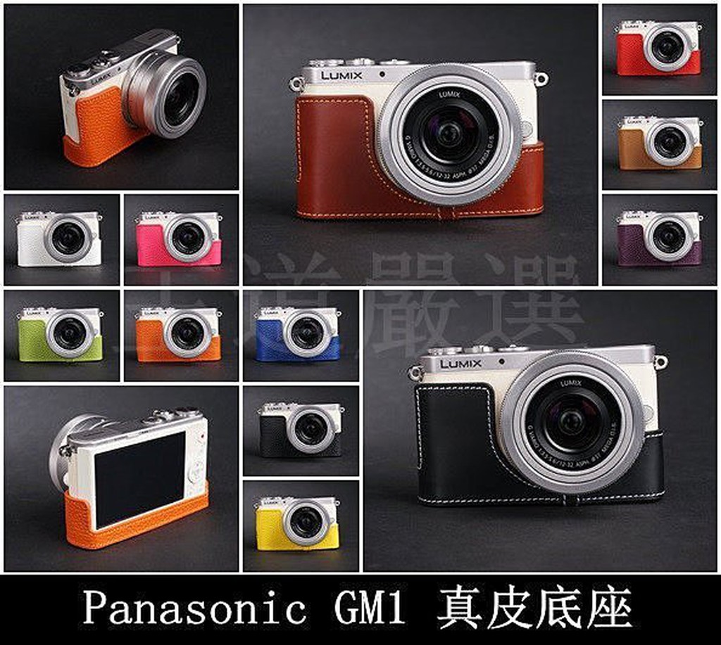 【台灣TP】Panasonic GM1 / GM5 真皮底座(未開底) 頭層進口牛皮 相機包 底座 皮套