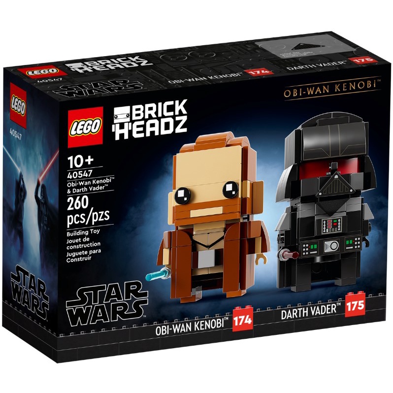 ［想樂］全新 樂高 Lego 40547 Brickheadz 星戰 歐比王 黑武士 Obi-Wan Kenobi™ &amp; Darth Vader™