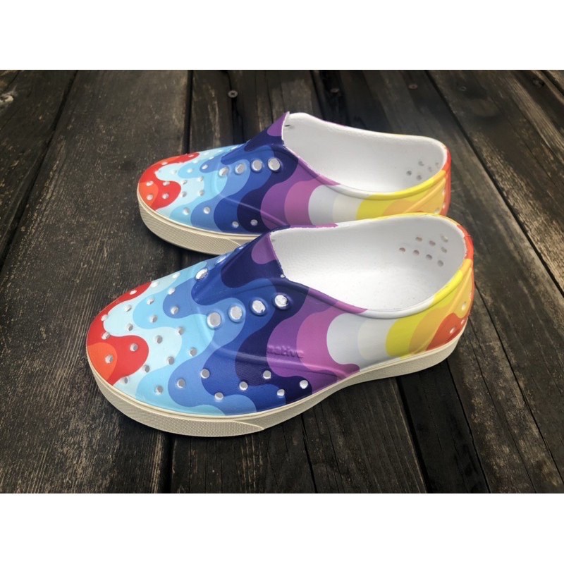 ❤️全新正品NATIVE KIDS MILLER童鞋C8(15cm)迷彩藍