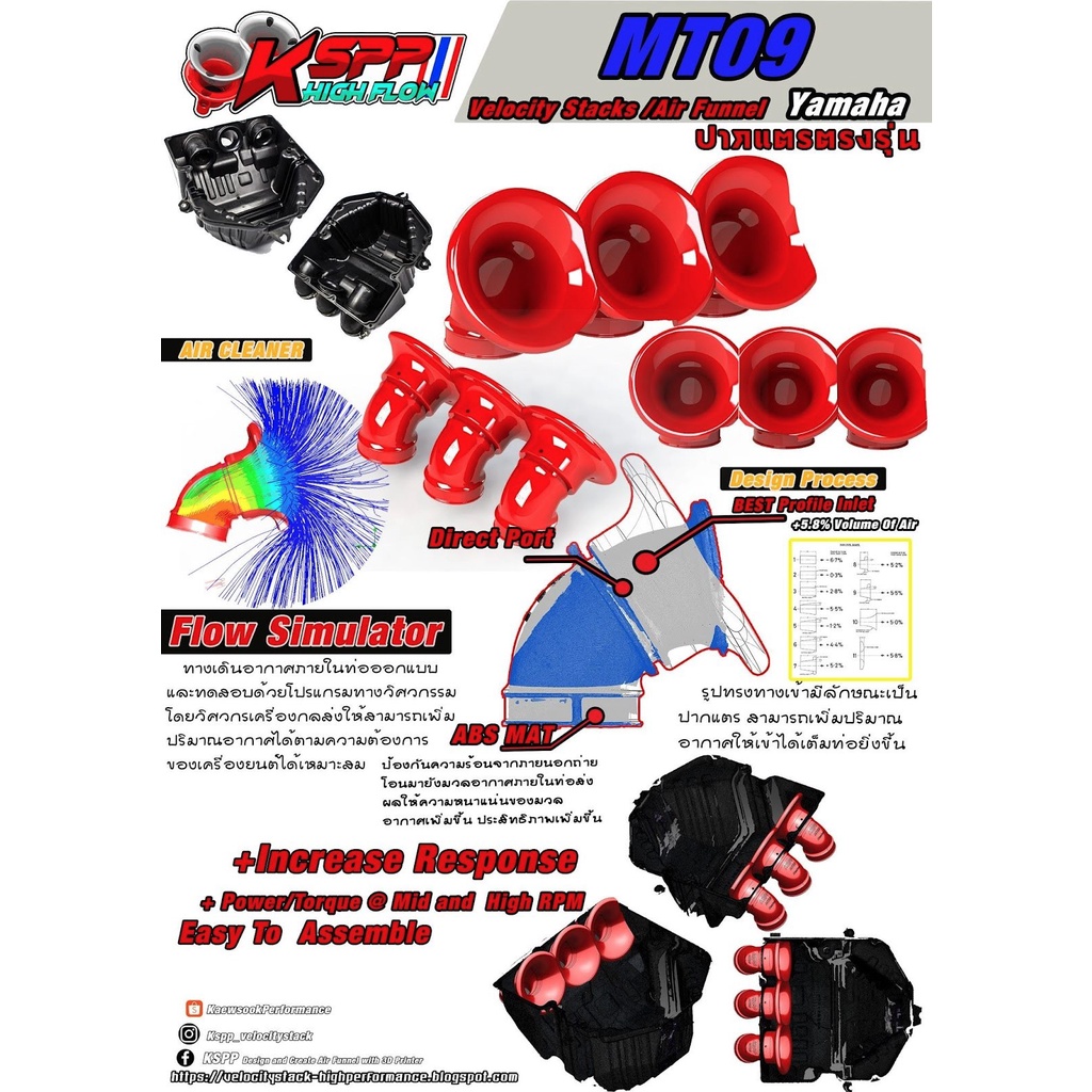 【上元車業】KSPP 進氣喇叭口  YAMAHA MT09
